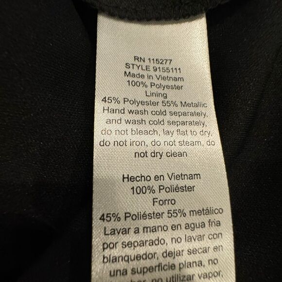 Elegant Black Evening Dress - Picture 9 of 9